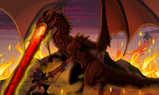 free rpg mmo fire dragon shadow battle